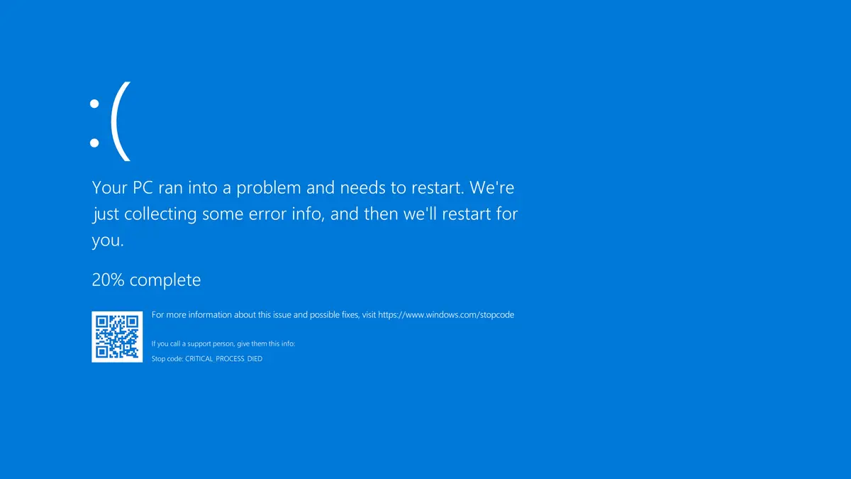 Windows 10's Blue Screen of Death