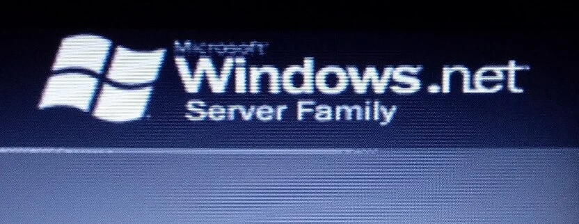 Windows .NET Server Family screen
